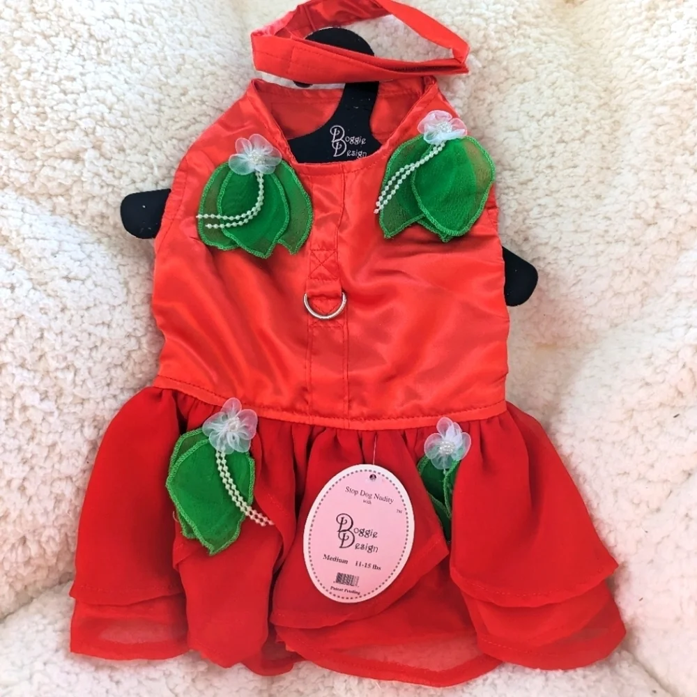 Christmas Fairy Dog Harness Dress Brand NWT Size Small and Medium